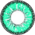 kazzue vivid brilliant turquoise colored contact lens