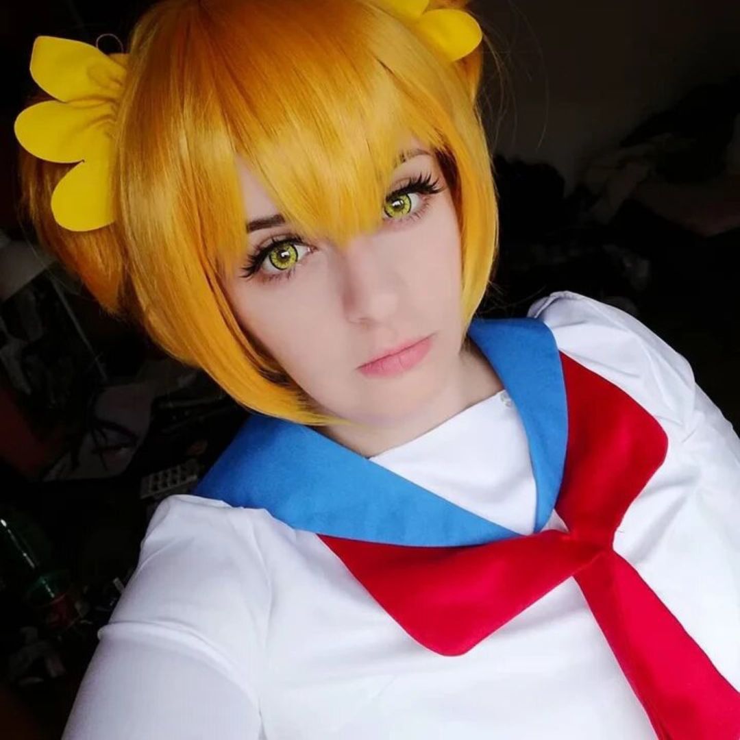 kazzue vivid brilliant yellow colored contact lens