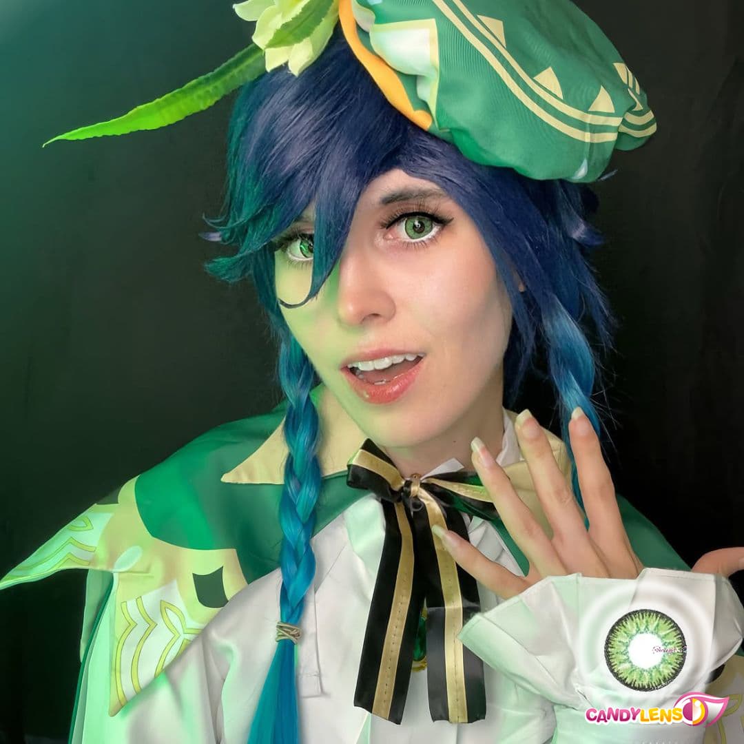 sweety candy green colored contact lens