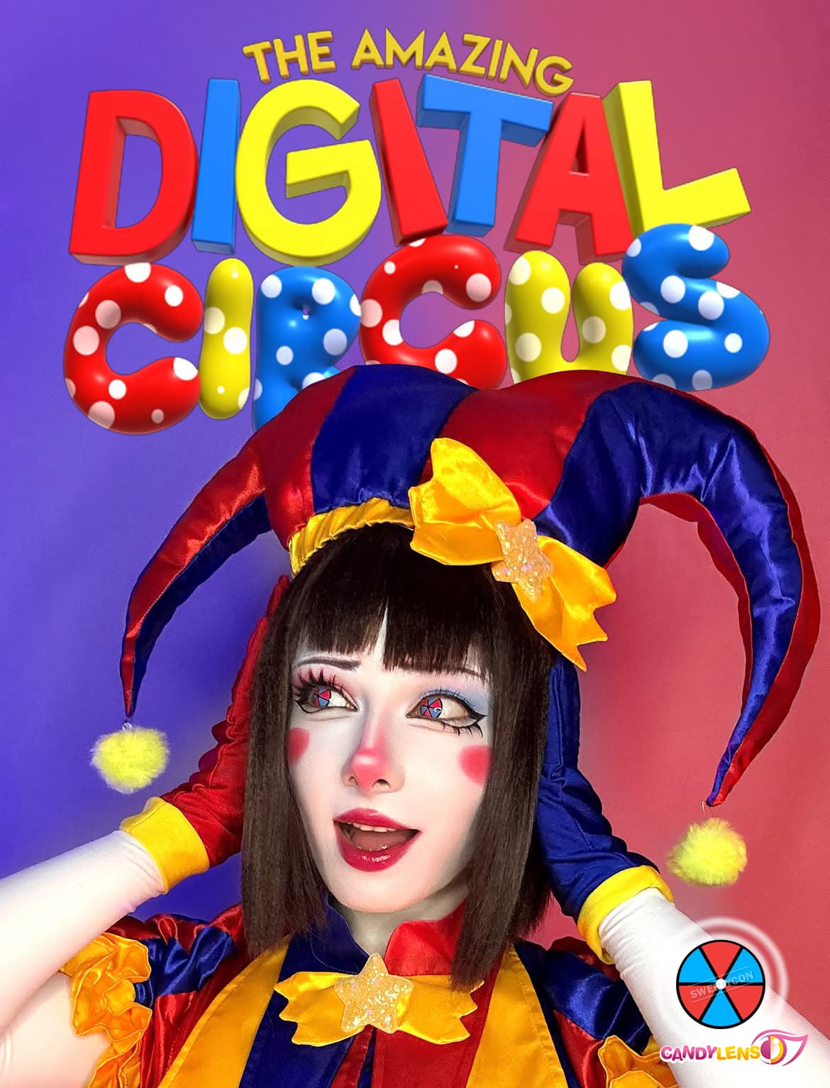 sweety crazy clown colored contact lens
