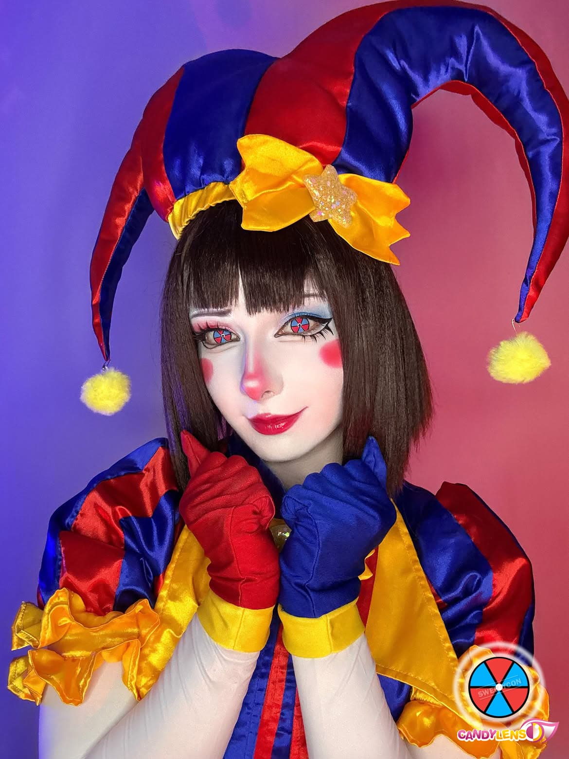 sweety crazy clown colored contact lens