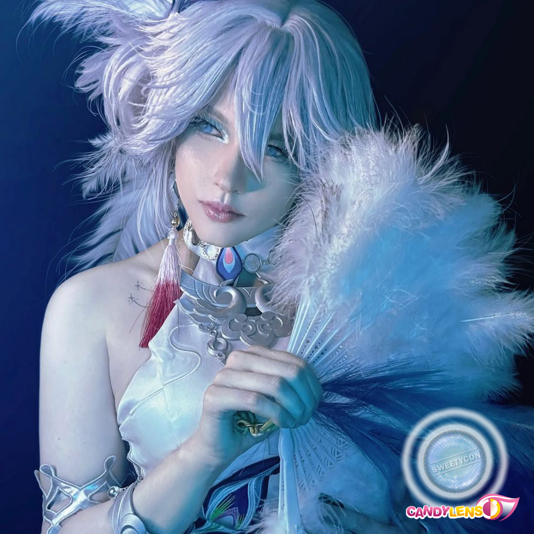 sweety delulu blue colored colored contact lens