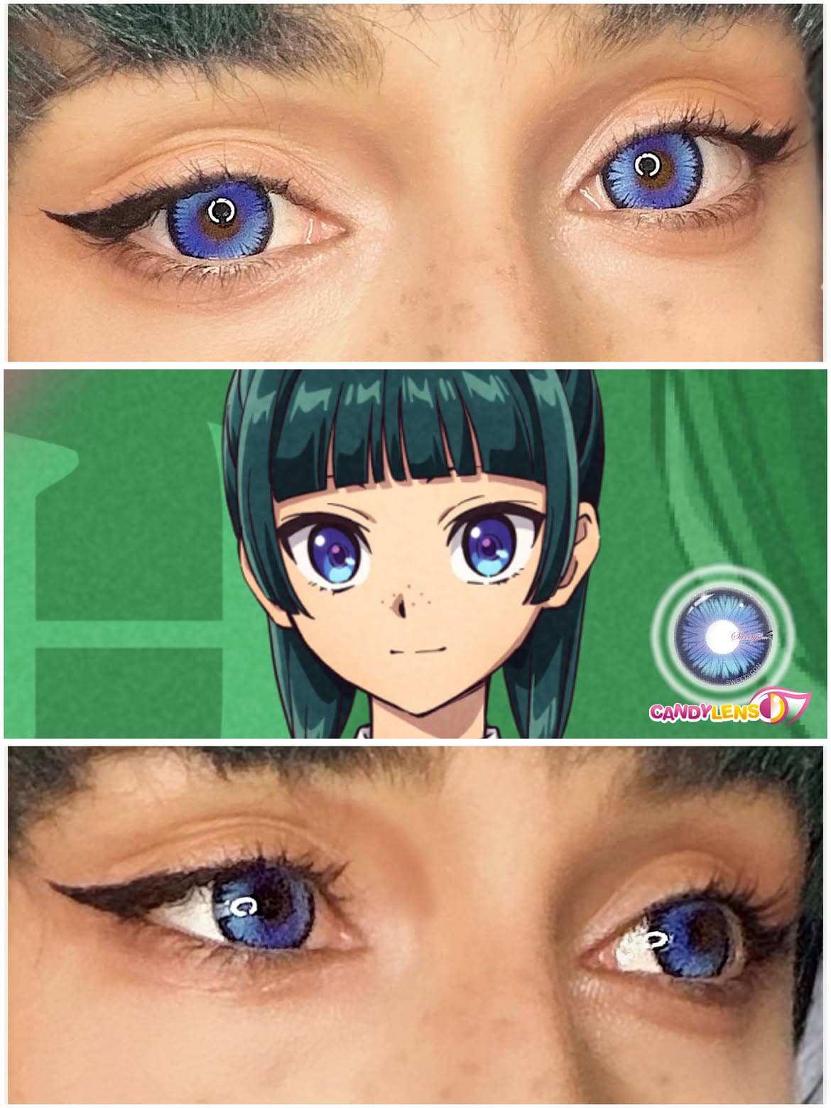 sweety mystic wing blue colored contact lens