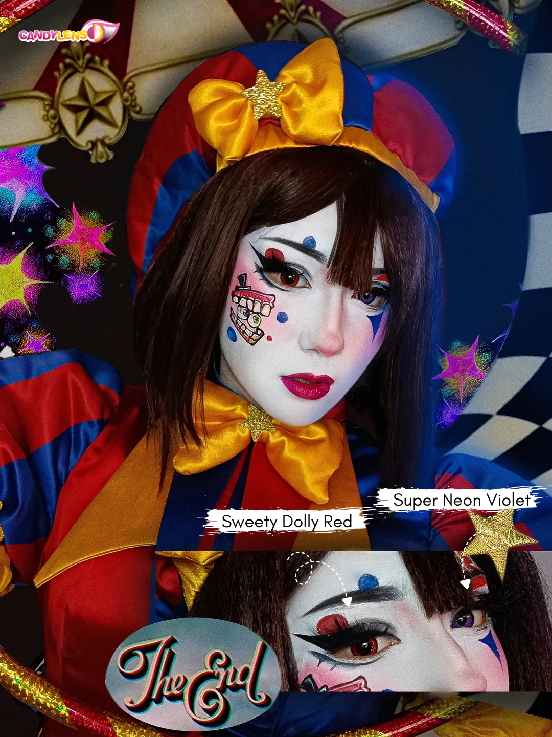 トールペイント鏡 Sweety Dolly Red – CandyLens