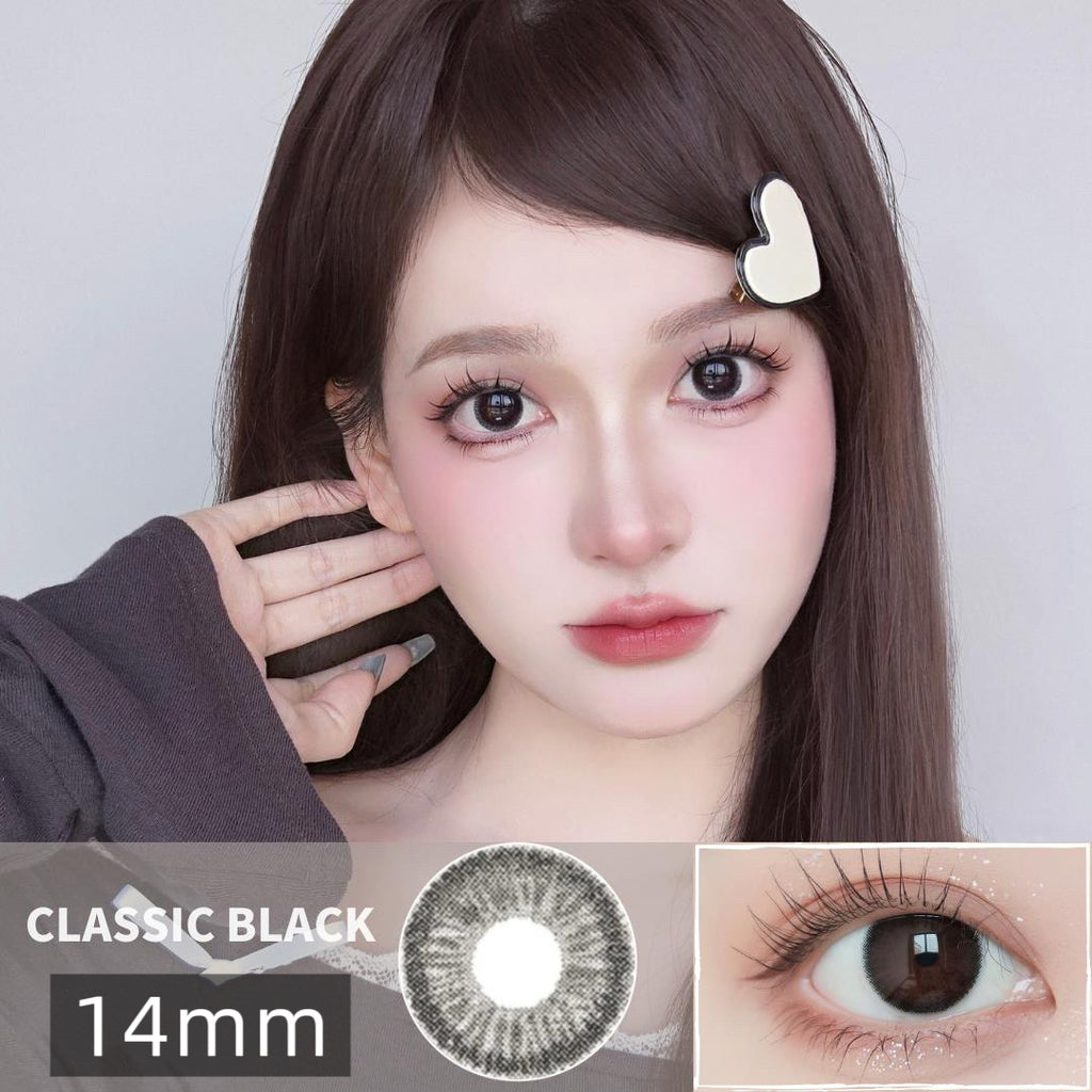 Classic Black Color Contact Lens – CandyLens