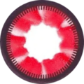 kazzue heavenly cloud nine red colored contact lens
