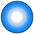 kazzue intense pop blue colored contact lens