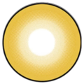 kazzue intense pop yellow colored contact lens