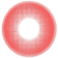 kazzue jellybean cherry red colored contact lens