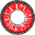 kazzue vivid brilliant red colored contact lens