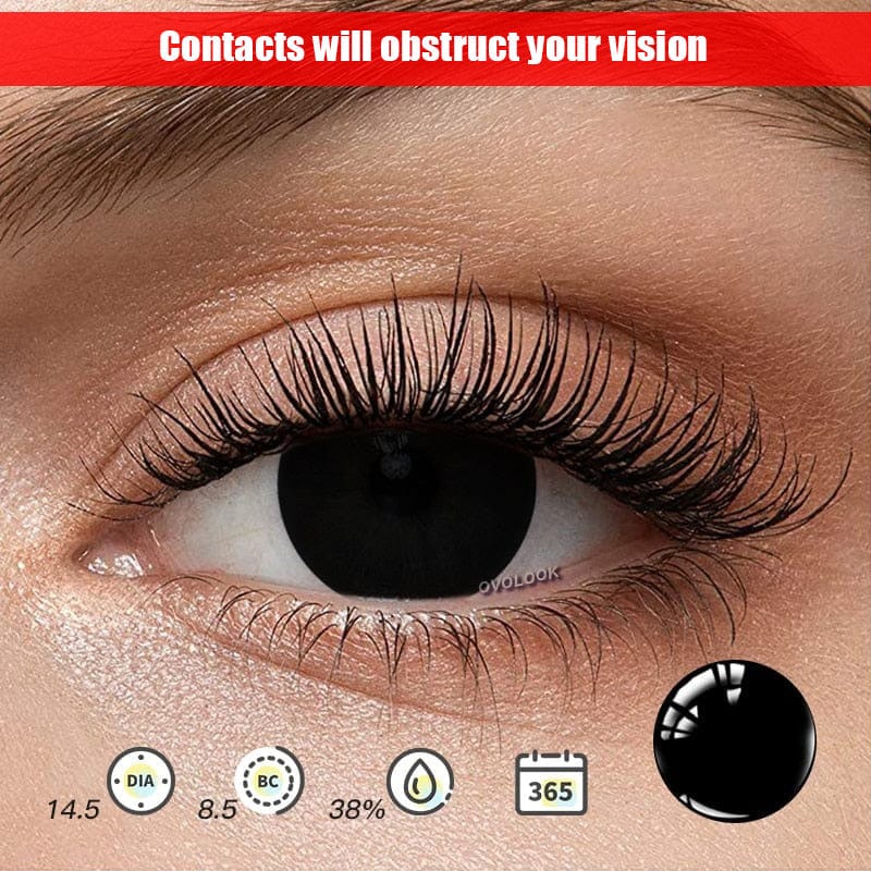 black contacts lenses